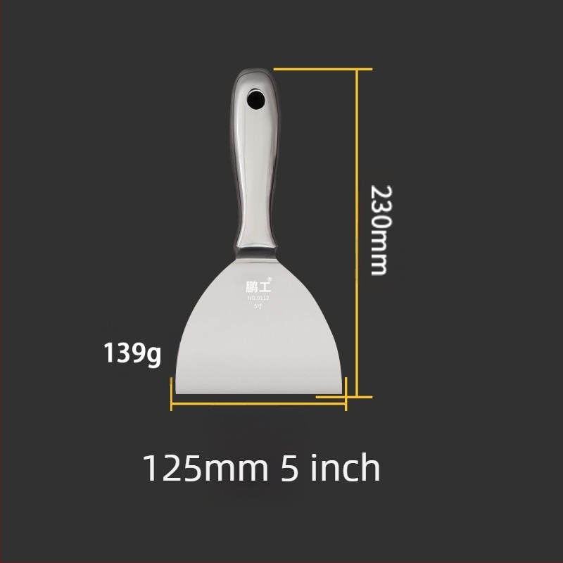 Cuțit plat pentru chit – oțel inoxidabil, calitate alimentară, pentru curățarea prafului și nămolului de pe lame; Peng Gong