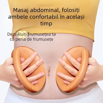 Dispozitiv din plastic pentru ventuze cu perie de masaj pentru o mână și 20 ml ulei esențial