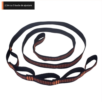 Curea pentru hamac - reglabilă, instalare rapidă, poliester de înaltă rezistență, include 2 catarame, portabilă