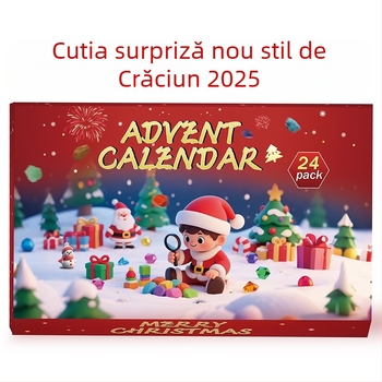 Set cu pietre brute de cristal, 24 compartimente, în cutie cadou — stil modern minimalist