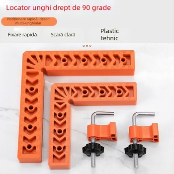 Riglă 90° pentru plăci din piatră, unealtă de poziționare în formă de L din plastic, localizator auxiliar, fixator întărit