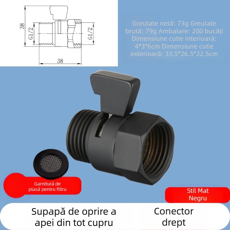 JF360 Robinet din cupru, drept și unghiular pentru pistol spray WC — filet, Ø20 mm, 1,6 MPa