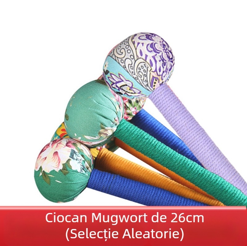 Baston de tapping pentru meridiane cu pelin, Medicină tradițională chineză, Opt meridiane, Carcasă din plastic, Model Pat Pat