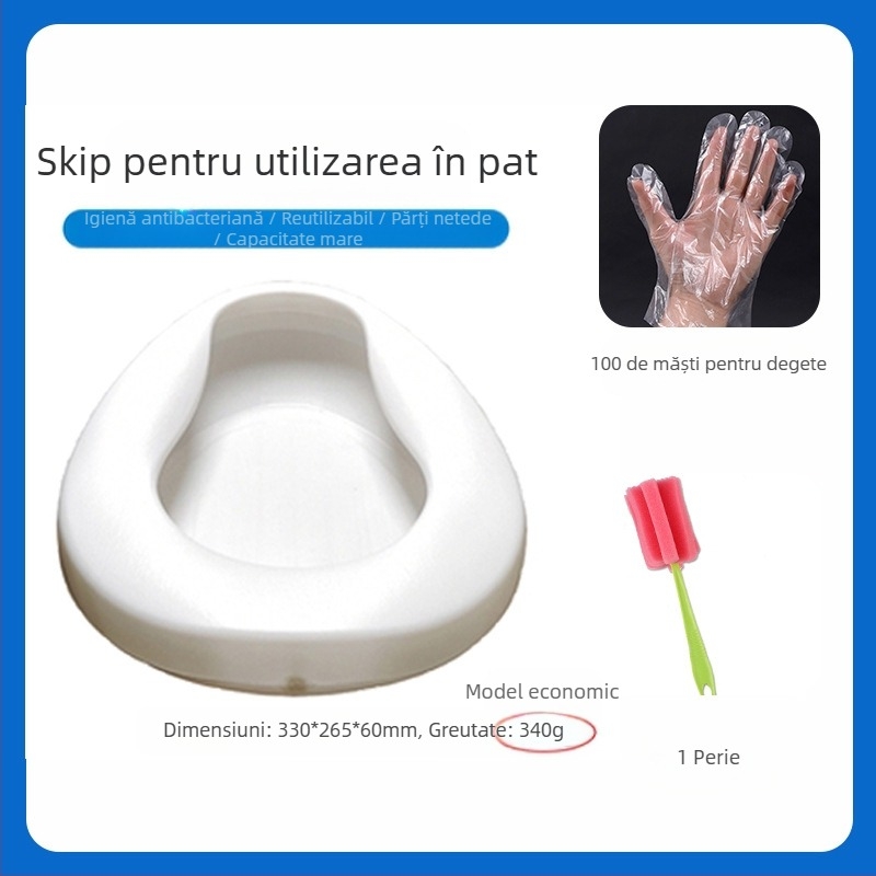 Vas de pat pentru bătrâni și pacienți paralizați; urinal pentru femei și mame; model plat mare pentru uz casnic (Material: Altul; Importat: Nu; Brand: Altul; Cod produs: Qsxa639949093802; Categoria: Spittoon)