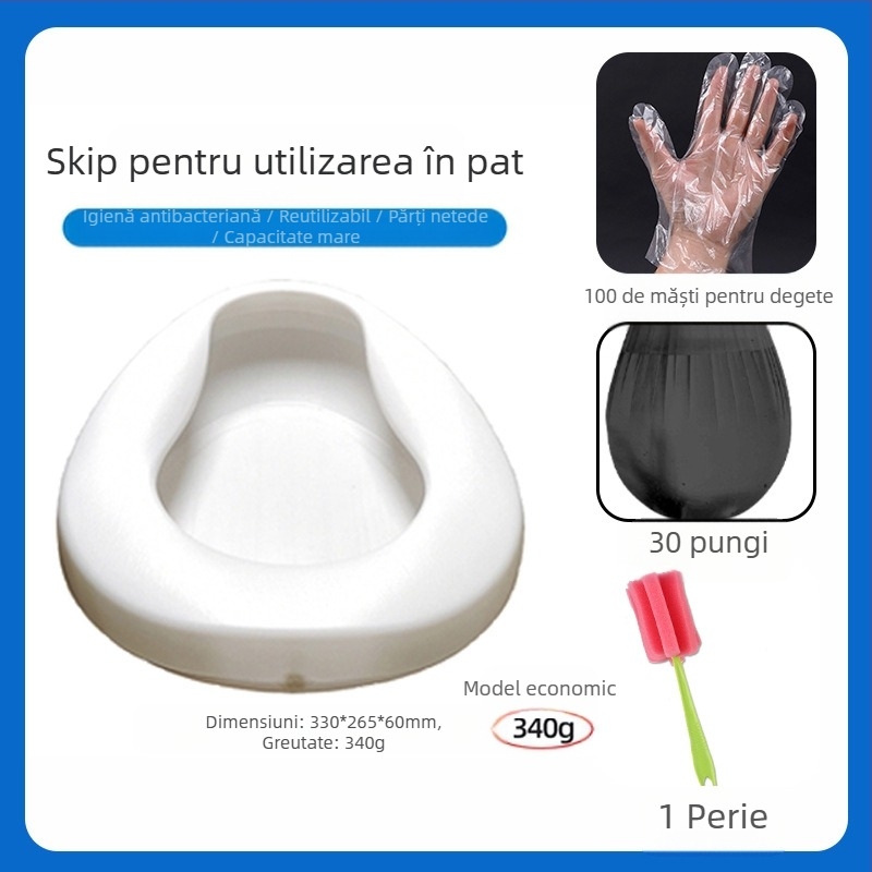 Vas de pat pentru bătrâni și pacienți paralizați; urinal pentru femei și mame; model plat mare pentru uz casnic (Material: Altul; Importat: Nu; Brand: Altul; Cod produs: Qsxa639949093802; Categoria: Spittoon)