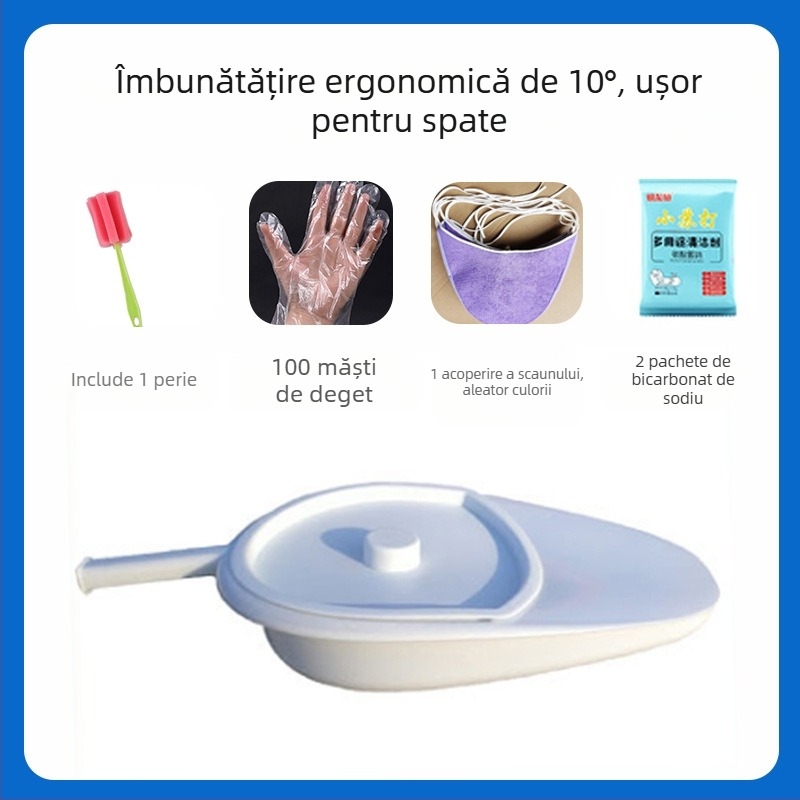 Vas de pat pentru bătrâni și pacienți paralizați; urinal pentru femei și mame; model plat mare pentru uz casnic (Material: Altul; Importat: Nu; Brand: Altul; Cod produs: Qsxa639949093802; Categoria: Spittoon)