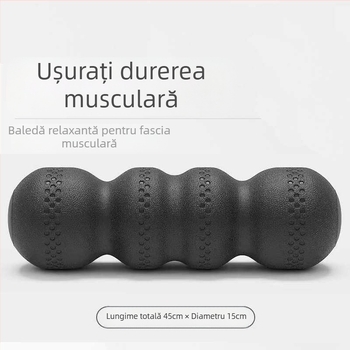 Rulou din spumă solid cu minge în formă de arahide pentru relaxarea mușchilor și fascia (Material: Altul; Marcă: Altul)