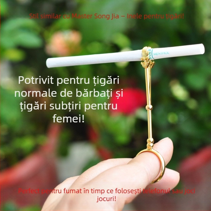 Suport inel pentru țigări, unisex, cu logo, Cookbool – personalizabil, opțiune etichetare privată, set de 50 buc