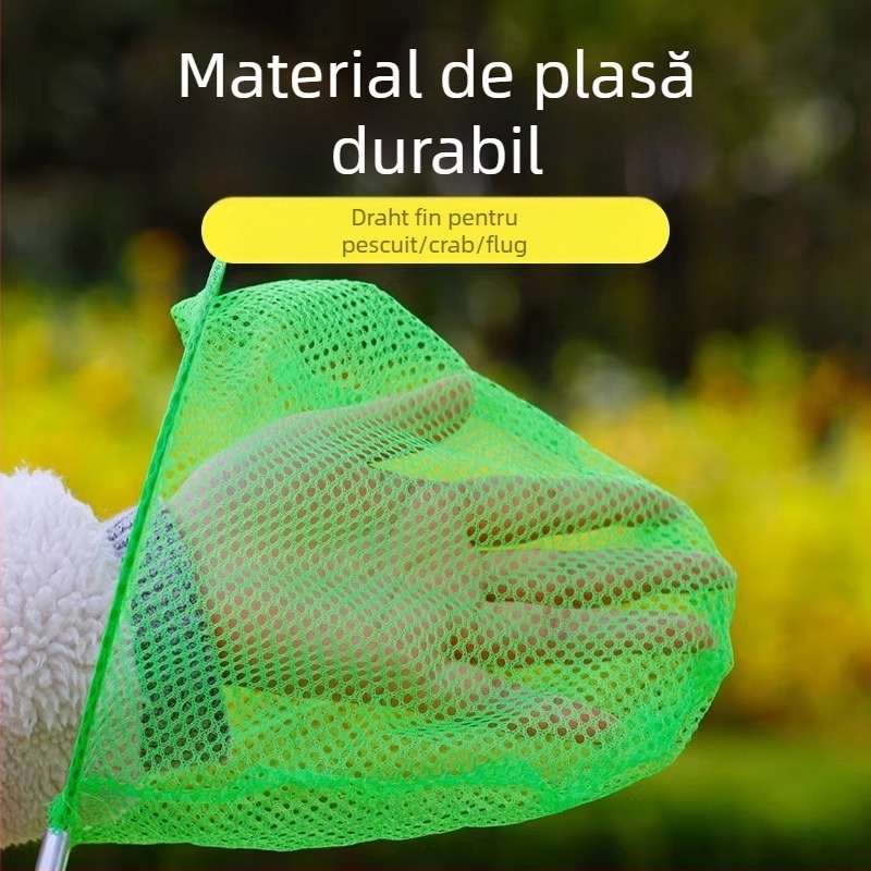 Plasă retractabilă pentru copii, pentru capturarea insectelor în exterior, plasă dragonfly și butterfly, Giant Finned King