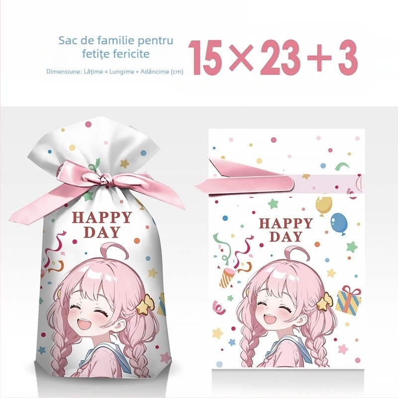 Geantă cadou pentru gustări cu imprimare gravură pe film alb lăptos, Salt Light