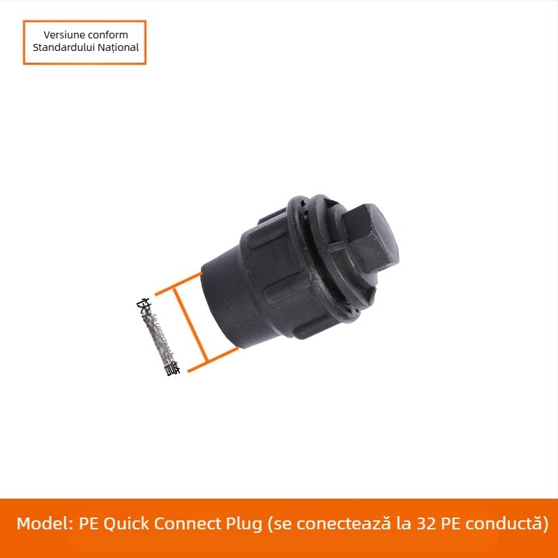 Fitinguri PE pentru conducte cu conectare rapidă, Tee, cotă, îmbinare și robinet; material PE; grosimea pereților 3,0 mm; clasă 80