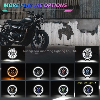 Far Wrangler pentru motociclete - aluminiu de aviație, LED, cupă reflectorizantă