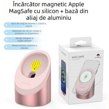 AhaStyle Suport MagSafe pentru iPhone 12–16, aliaj de aluminiu, PT134