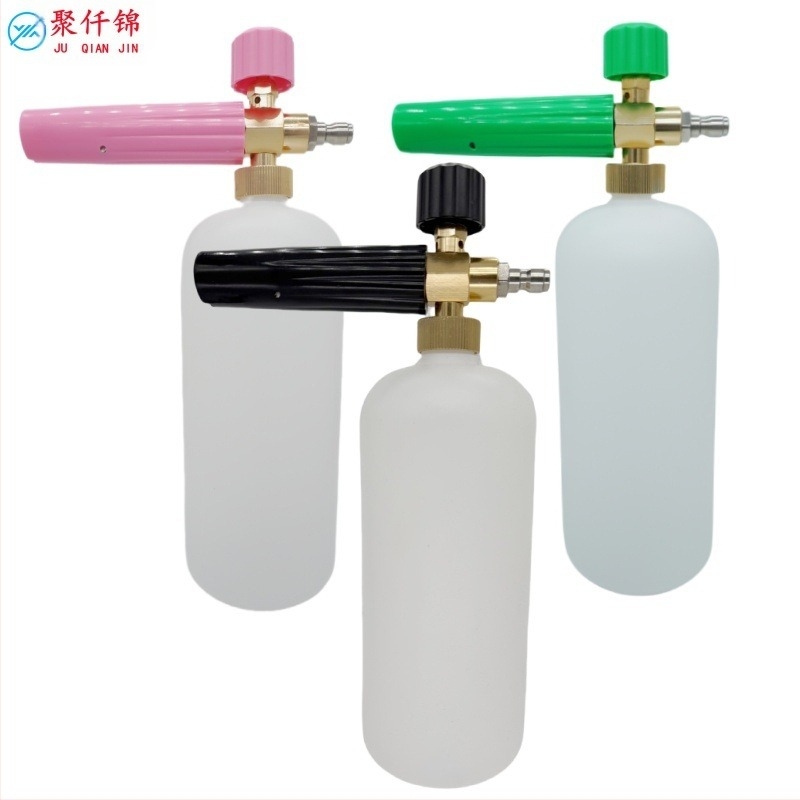 Pistol de spălat cu spumă pentru mașini, cu presiune înaltă, corp din aluminiu și plastic tehnic, spumare reglabilă, duză tip ventilator