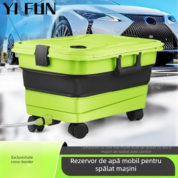 YiFun PP găleată pliabilă cu pistol de apă alimentat cu baterie Li-ion pentru spălarea auto cu presiune înaltă