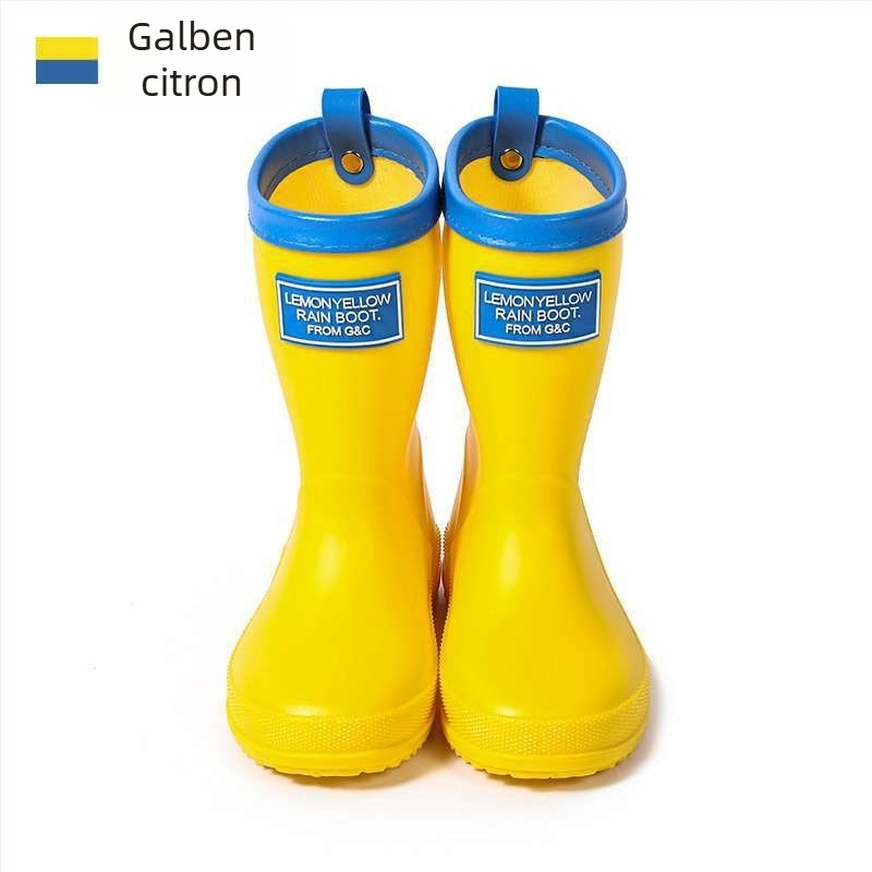 Cizme de ploaie pentru copii, PVC exterior, tub înalt, unisex, pentru toamnă și iarnă