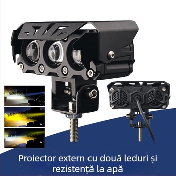 Far LED pentru motocicletă, 50W, 9–36V, 4000LM, IP68