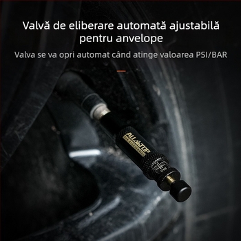 ALL-TOP Valvă digitală de dezumflare a anvelopei – stil pix, portabil, intervalul de presiune 0.7–2.1, compatibil cu toate modelele, funcție de dezumflare