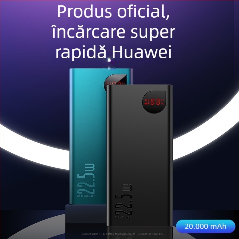 Baseus Adaman baterie externă de 20000mAh Li-polimer, încărcare rapidă 22,5W, QC3.0, Model 22