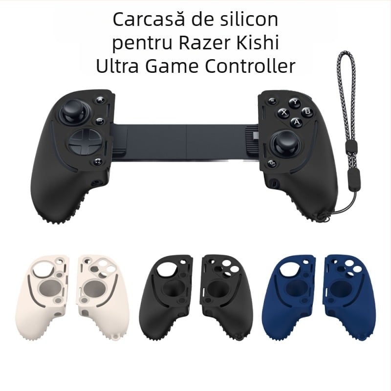 Carcasă din silicon pentru Razer Kishi Ultra controler de jocuri, turnare prin injecție, 70 g, include capace de protecție