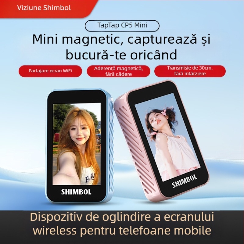 See peng CP5 mini – dispozitiv selfie compact cu display, oglindă, proiecție a ecranului și temporizator pentru fotografie