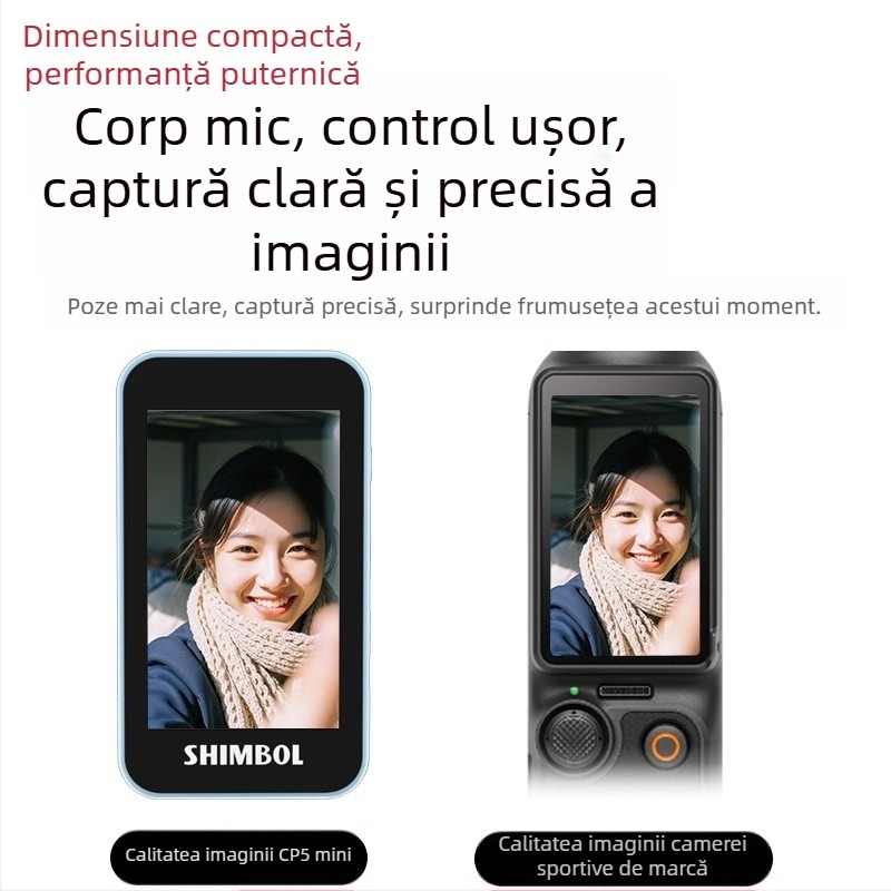 See peng CP5 mini – dispozitiv selfie compact cu display, oglindă, proiecție a ecranului și temporizator pentru fotografie