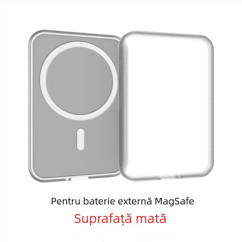 Carcasă de protecție MagSafe Wireless Power Bank pentru Apple – TPU, Turnare prin injecție, Rezistentă la șocuri, Anti-amprente, Design creativ