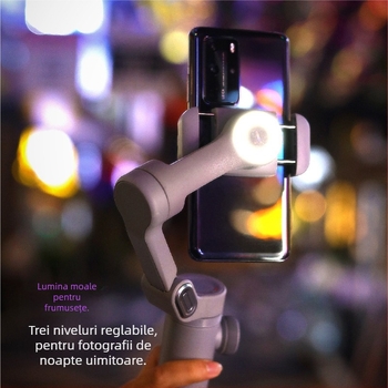 Okawa stabilizator pentru telefon cu trei axe, urmărire facială, gimbal de mână pentru video mobil; compatibil cu telefoane cu lățimea până la 88 mm și greutatea până la 280 g; greutatea dispozitivului 295 g; montaj manual; lansat în 2022; garanție de 1 an
