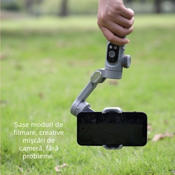 Okawa stabilizator pentru telefon cu trei axe, urmărire facială, gimbal de mână pentru video mobil; compatibil cu telefoane cu lățimea până la 88 mm și greutatea până la 280 g; greutatea dispozitivului 295 g; montaj manual; lansat în 2022; garanție de 1 an