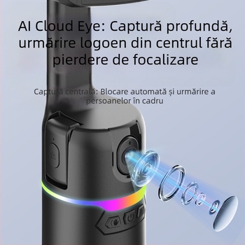 Gimbal pentru telefon cu urmărire automată și rotire la 360° — fără montaj, greutate 290 g, garanție 1 an