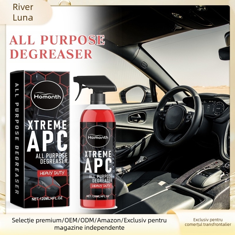 Homonth Curățător Auto Multifuncțional – pentru tapițerie, scaune, volan și suprafețe; ingrediente: apă, EDTA de sodiu, ceramide propyl betaine, ceramide palm kernel DEA, sodium laureth sulfate; durată: 3 ani; ambalaj: 56 buc