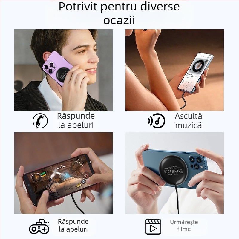 Încărcător wireless magnetic pentru birou 15W Qi2 – încărcare rapidă pentru telefon, ceas și căști, 3A ieșire