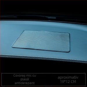 Covor anti-alunecare auto cu textură picături de apă, pliabil, material PU, rezistent la temperaturi înalte, Ruijie