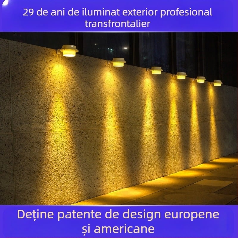 Lămpi solare pentru grădină, iluminat decorativ de exterior pentru grădină și gard