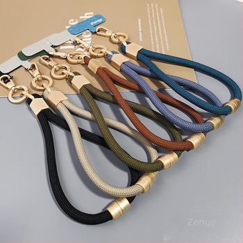 Jane grids Lanyard pentru telefon, curea de încheietură reglabilă, șnur scurt împletit, pandantiv geometric, accesoriu multifuncțional pentru exterior