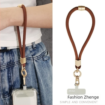 Jane grids Lanyard pentru telefon, curea de încheietură reglabilă, șnur scurt împletit, pandantiv geometric, accesoriu multifuncțional pentru exterior