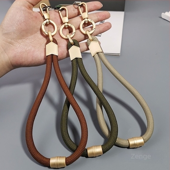 Jane grids Lanyard pentru telefon, curea de încheietură reglabilă, șnur scurt împletit, pandantiv geometric, accesoriu multifuncțional pentru exterior