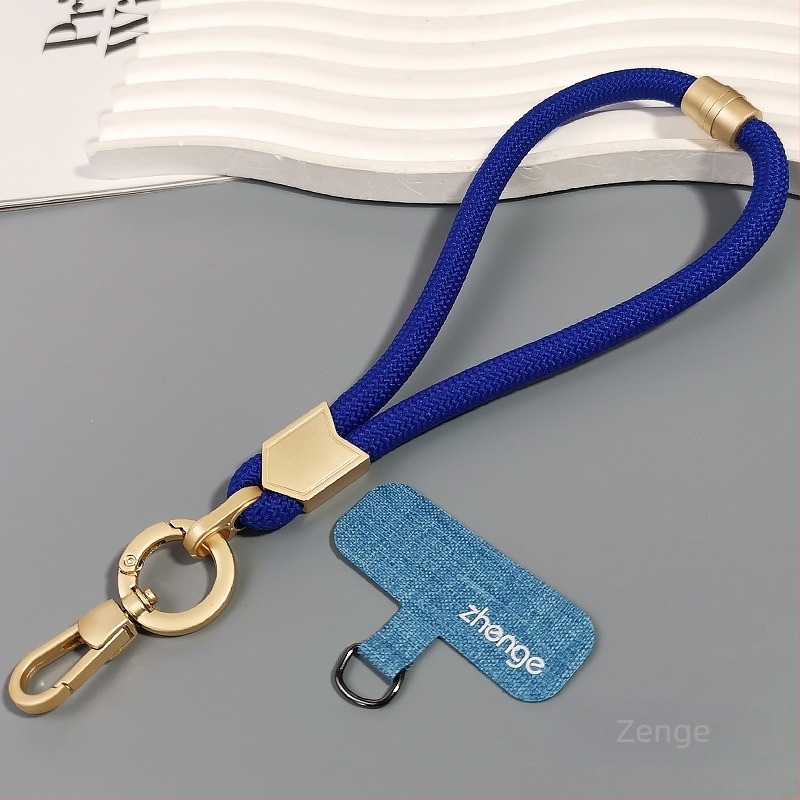 Jane grids Lanyard pentru telefon, curea de încheietură reglabilă, șnur scurt împletit, pandantiv geometric, accesoriu multifuncțional pentru exterior