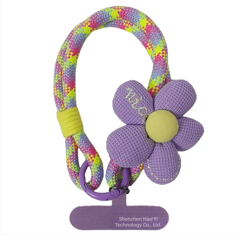 Lanyard pentru telefon pentru încheietură, stil feminin, șnur din nailon, cataramă metalică, Zhenge