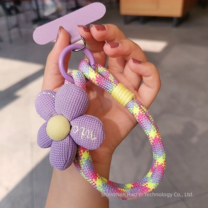 Lanyard pentru telefon pentru încheietură, stil feminin, șnur din nailon, cataramă metalică, Zhenge
