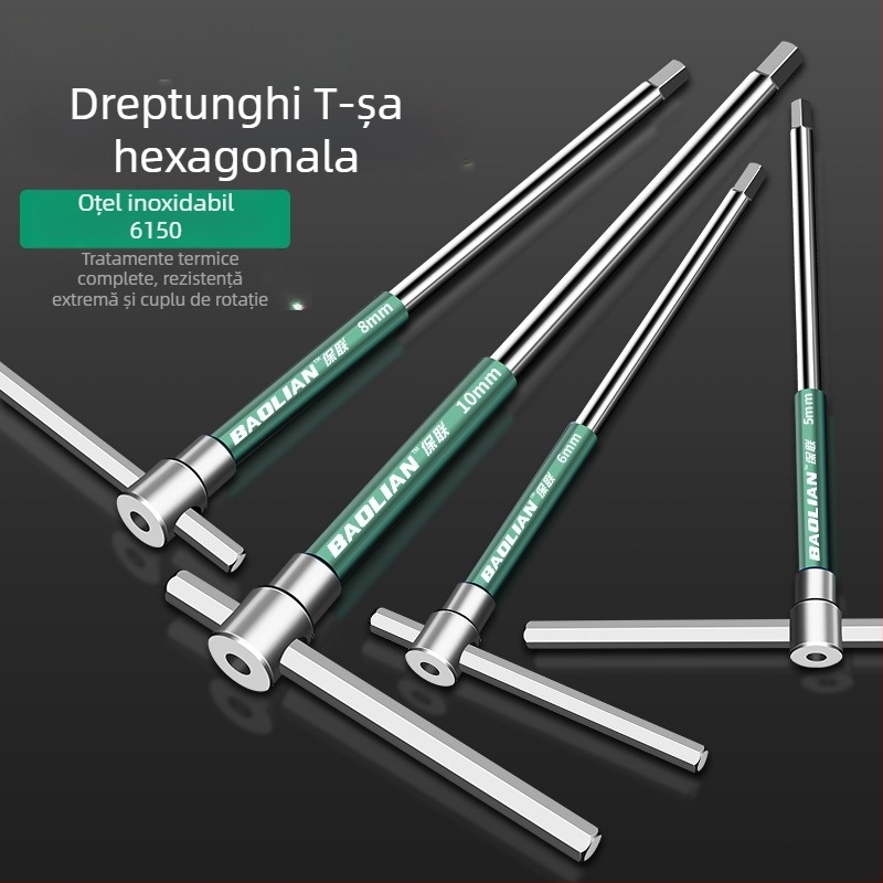 Cheie hexagonală cu cap tip T, de înaltă viteză