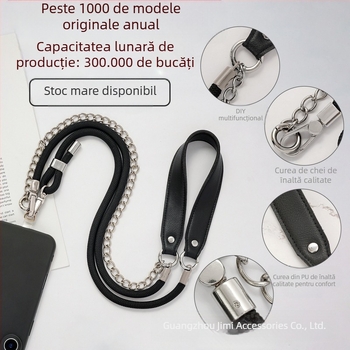 Șnur de telefon din aliaj, DIY, stil Ins, pandantiv pentru chei, element demontabil
