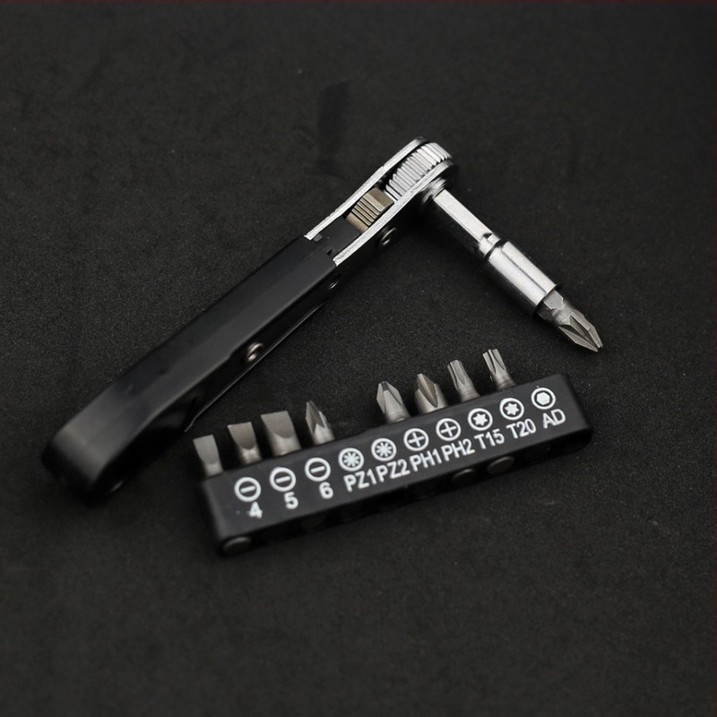 Chiyue cheie clichet cu 36 dinți, bidirecțională, cu driver pentru bituri, cap Hex și Torx, oțel crom-vanadiu, galvanizat, greutate 0,2