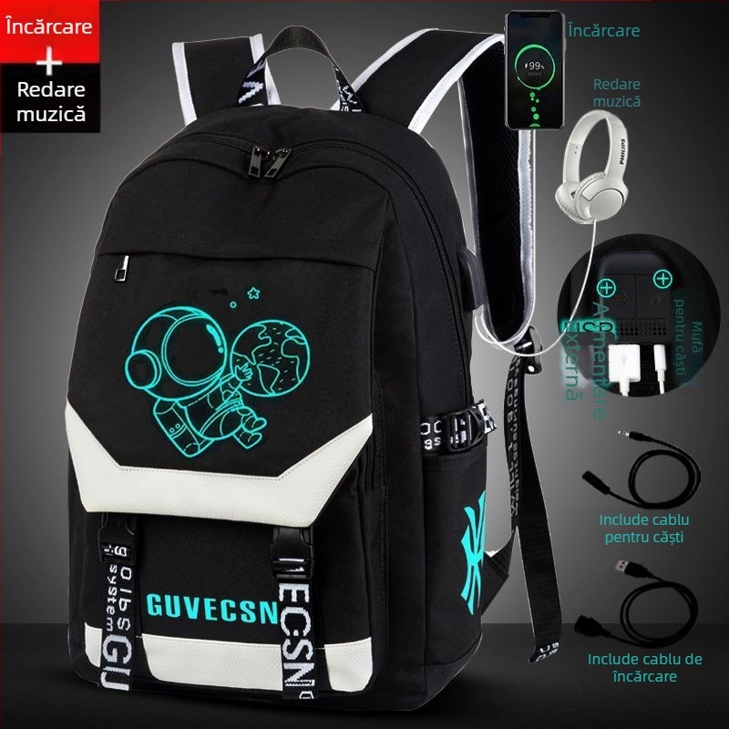 Rucsac bărbătesc, stil coreean, ușor, pentru elevi, compatibil cu laptop de 16 inch, din poliester, marcă Yinse