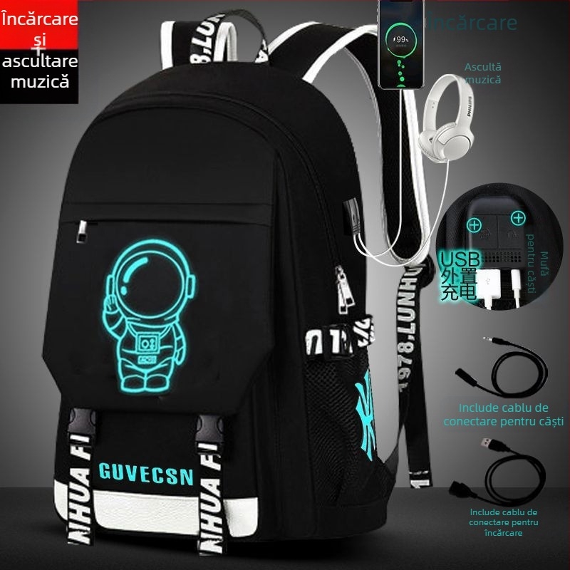 Rucsac bărbătesc, stil coreean, ușor, pentru elevi, compatibil cu laptop de 16 inch, din poliester, marcă Yinse