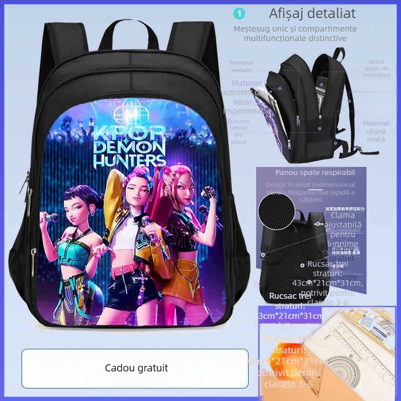 Ghiozdan școlar, unisex, Oxford, stil de călătorie relaxat, pentru învățământul primar
