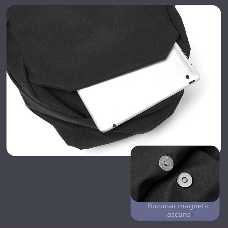 Rucsac pentru laptop din nylon, impermeabil, capacitate 20–35L, curea cu pernă de aer
