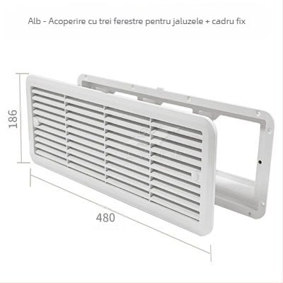 BSF055-3 RV ventilator lateral silențios pentru frigider, cu 3 ferestre