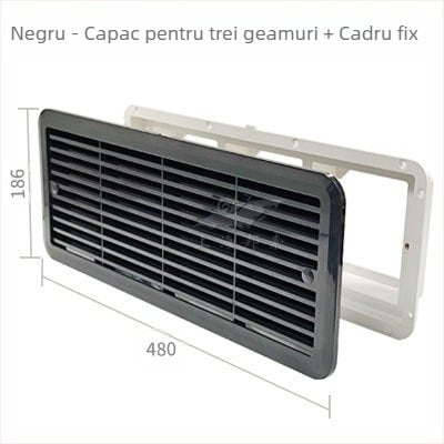 BSF055-3 RV ventilator lateral silențios pentru frigider, cu 3 ferestre