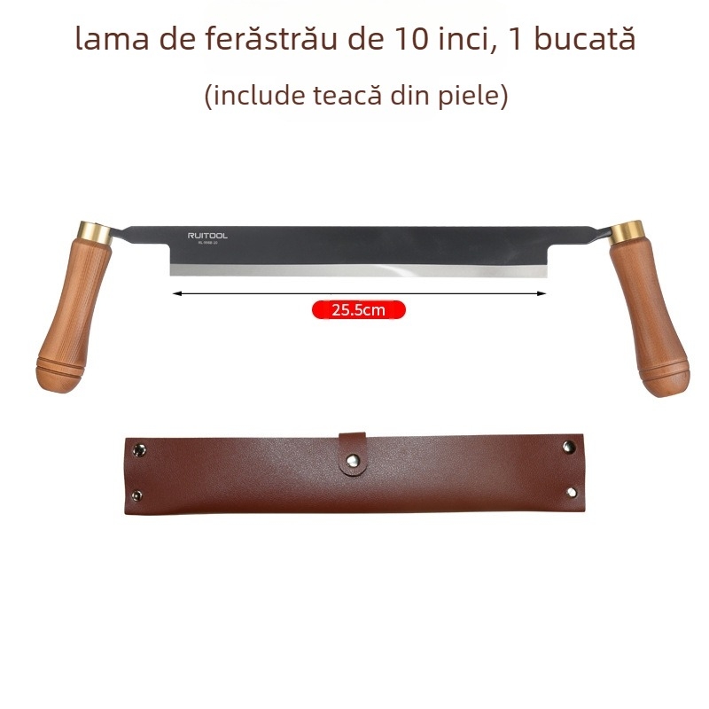 Unealtă de tâmplă în stil european — planor manual multifuncțional, răzuitor pentru scoarță, cuțit pentru margine, unealtă lucrată manuală îngroșată, RUITOOL (China)